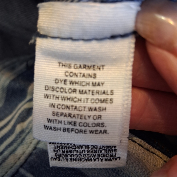 ๐ Free People We The Free Indigo Haze Journey Flare Striped Retro Jeans Sz.31 - Picture 11 of 13